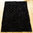 Decke Lammfell 200x160 cm Schaffell kleine Quadrate Überwurf Teppich Tagesdecke schwarz